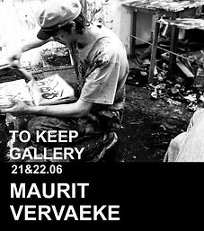 Portrait of Maurit Vervaeke, contemporary artist at To Keep Gallery