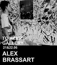 Portrait of Alex Brassart, contemporary artist at To Keep Gallery