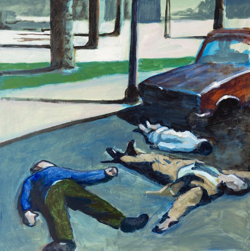 "mazamet" by artist - oil on canvas