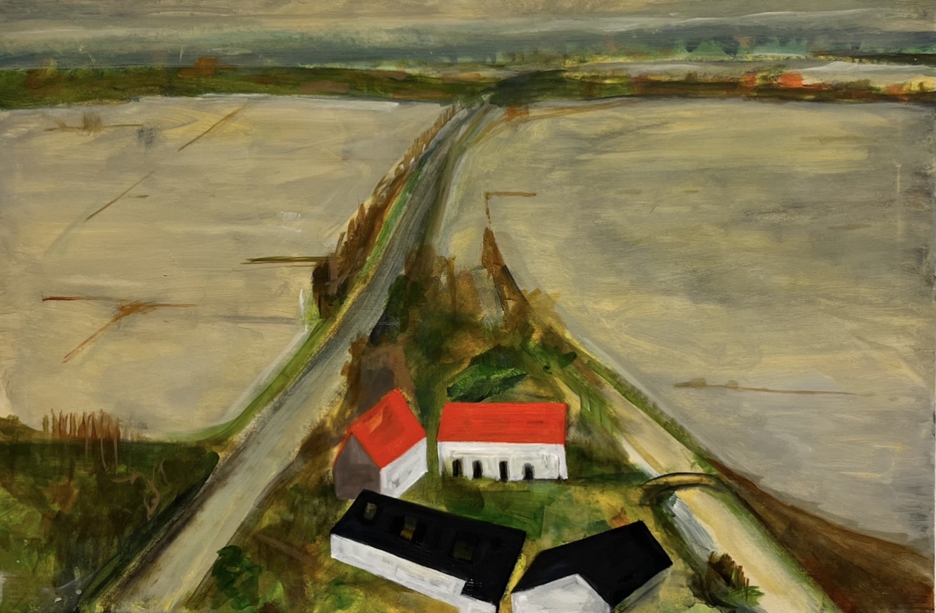 "Westhoek" by artist - oil on canvas