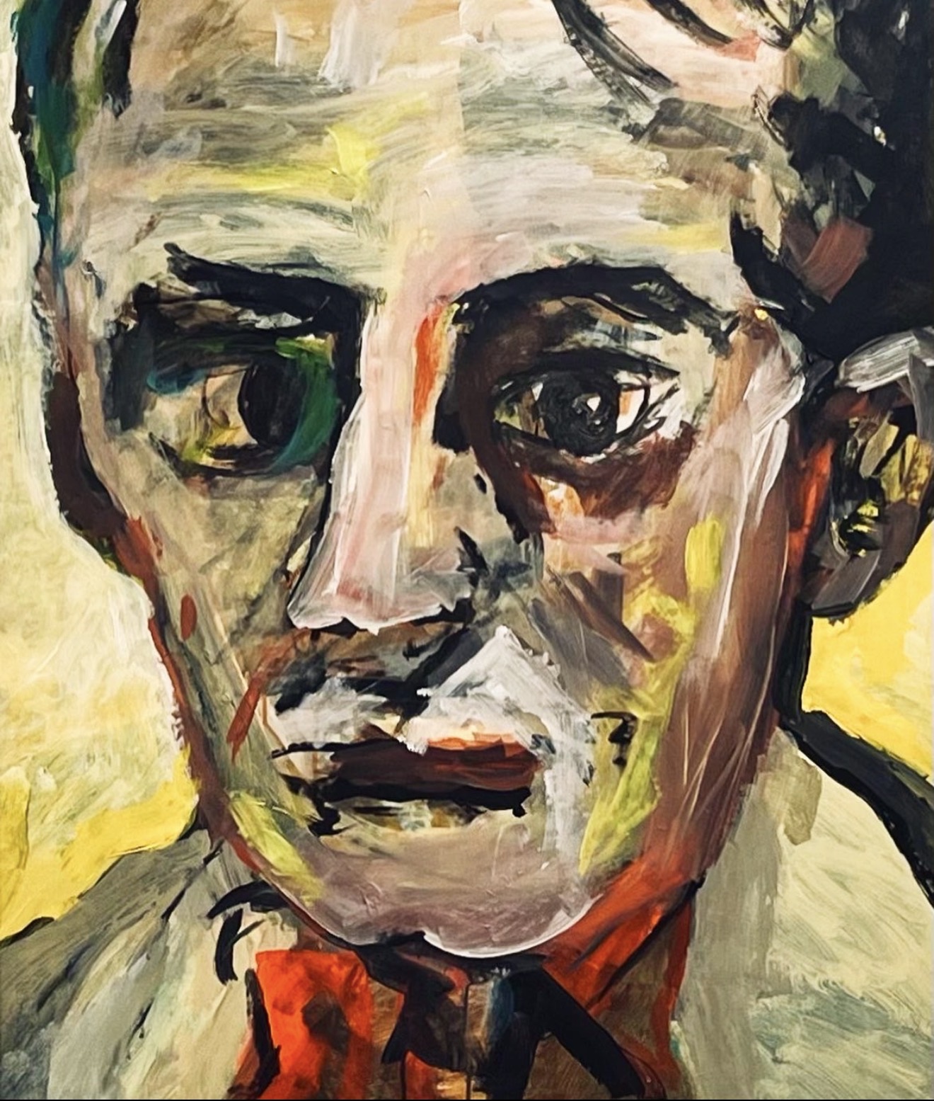 "Alain Proviste" by artist - acrylic on canvas