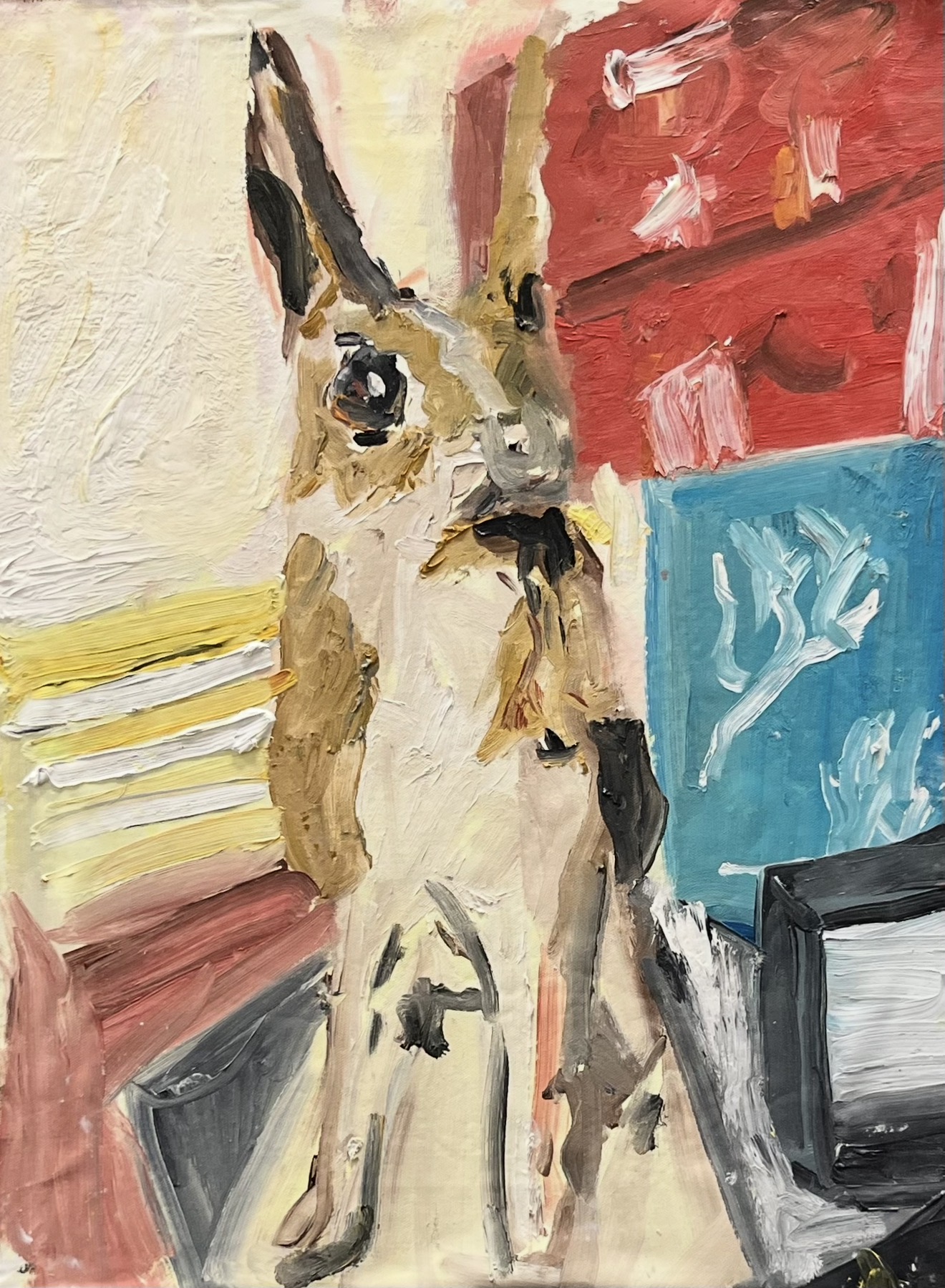 "La Peine I" by artist - oil on panel