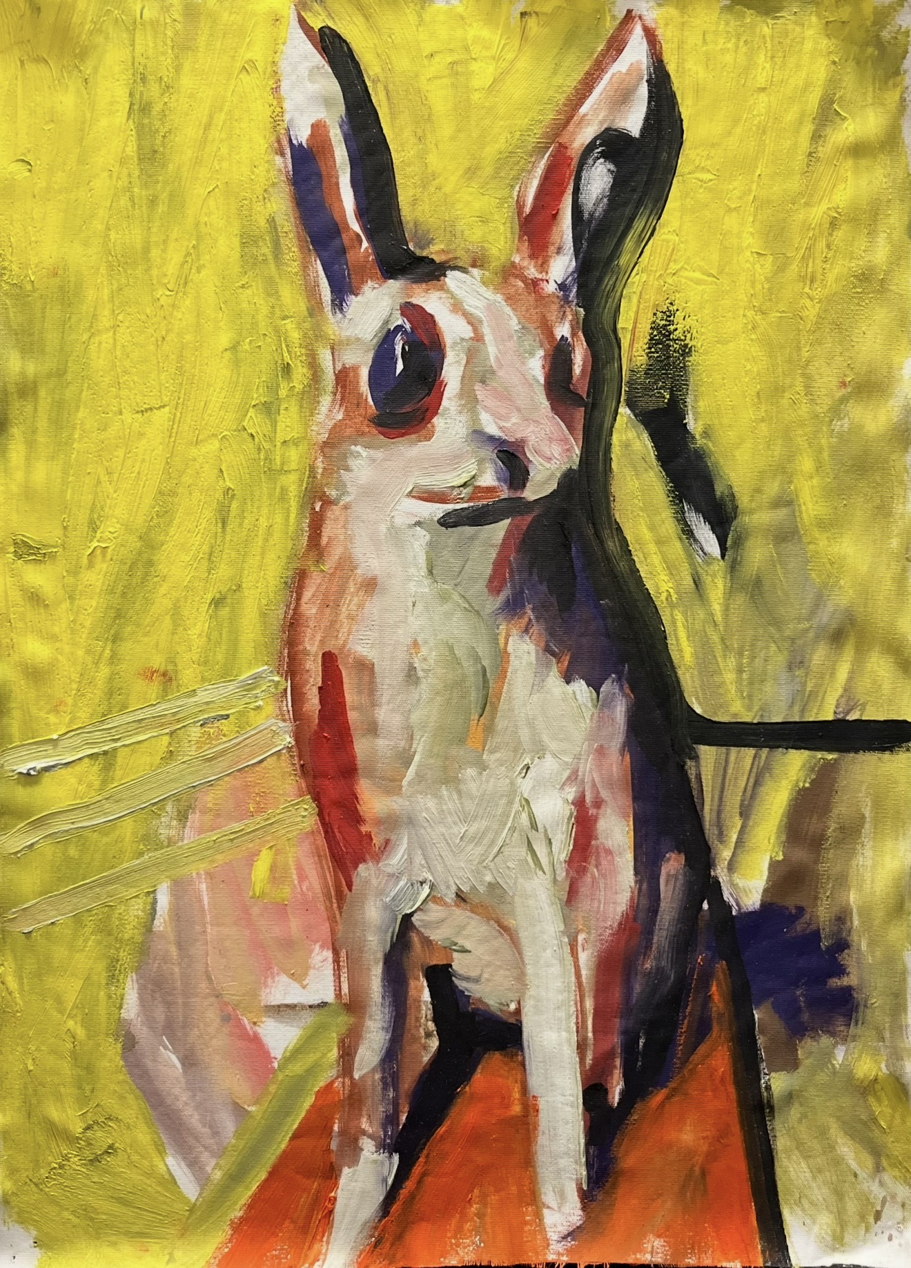 "La Peine II" by artist - oil on panel