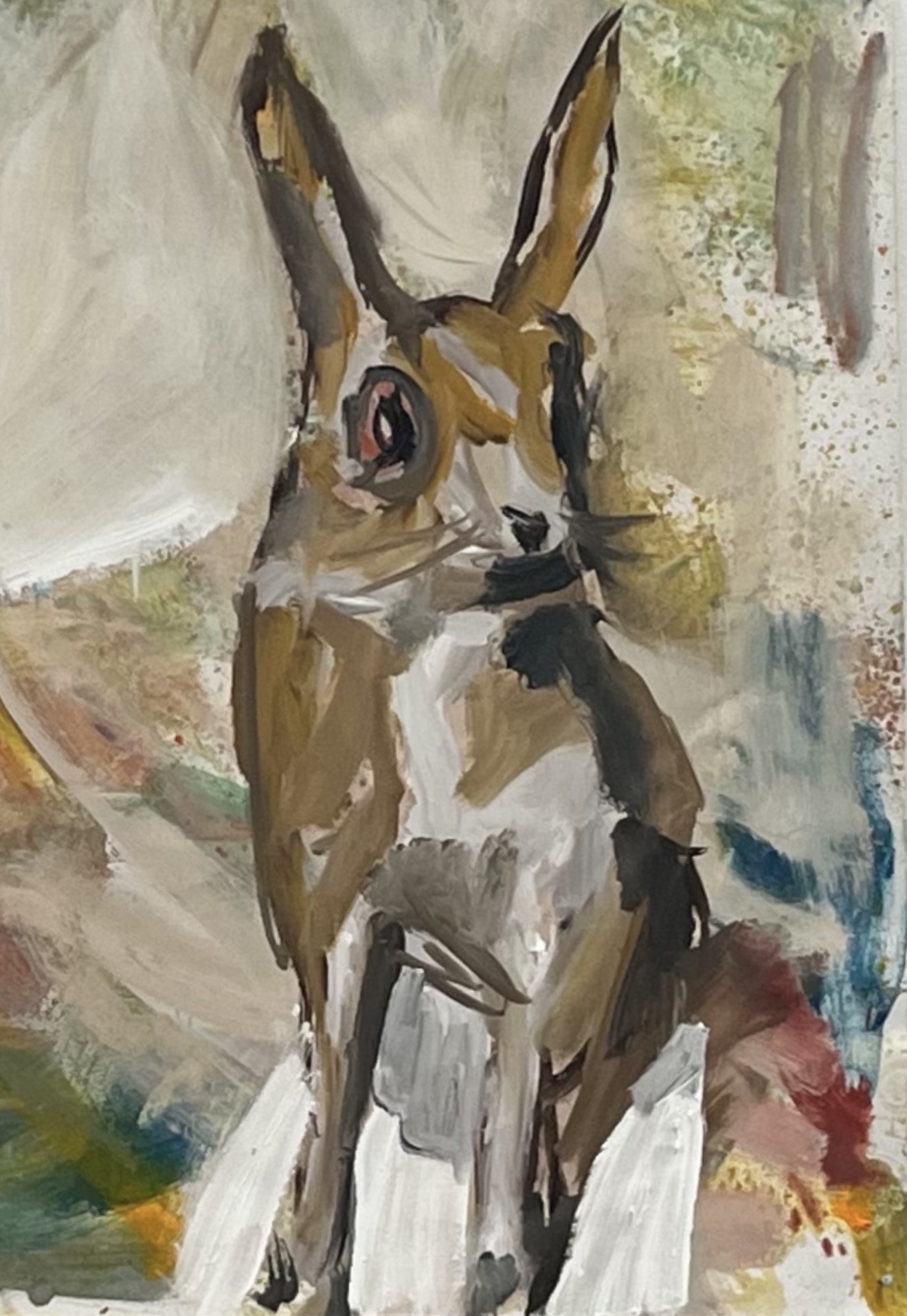 "La Peine III" by artist - oil on panel