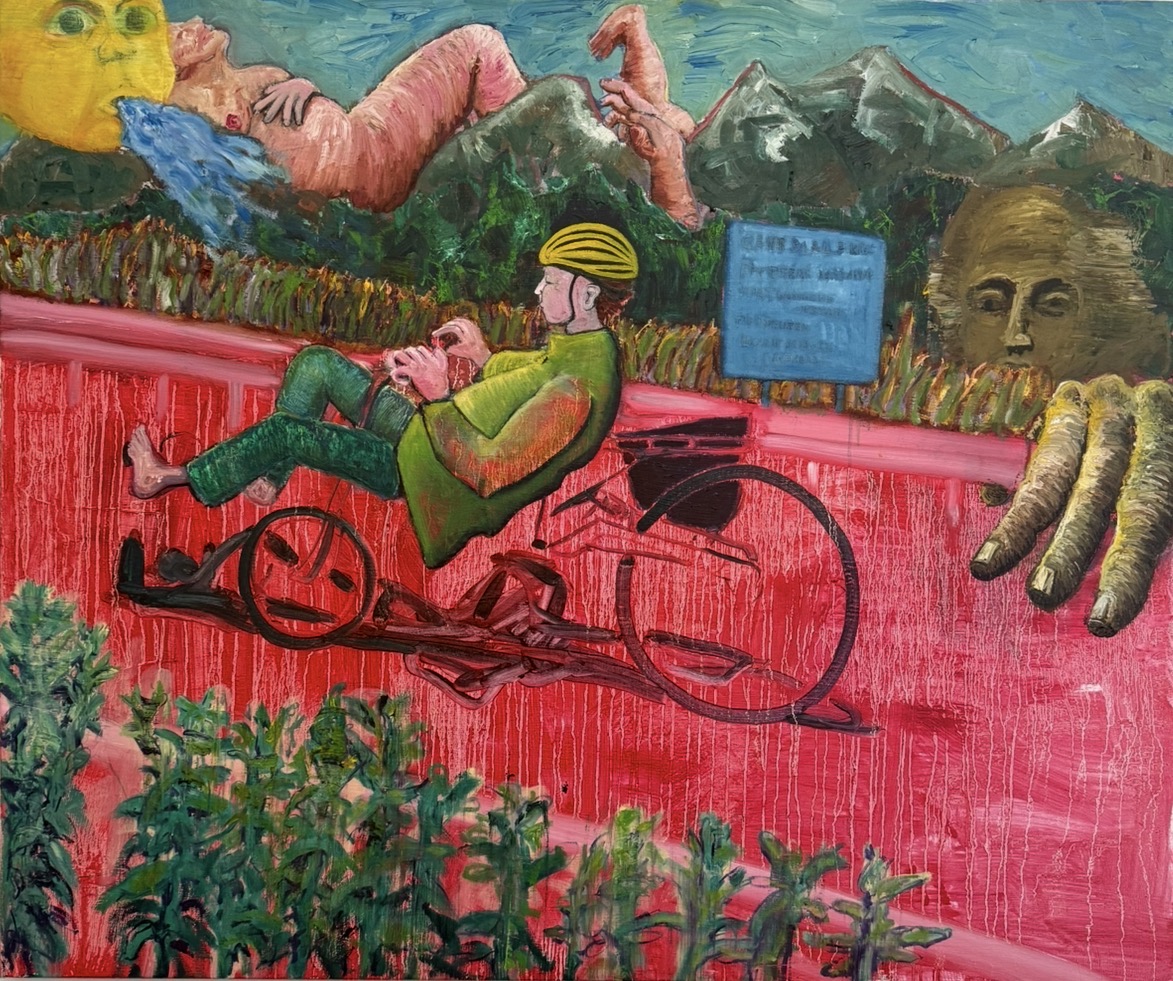 "Tour de Force" - oil on canvas artwork by Joost Ruardy, 2025