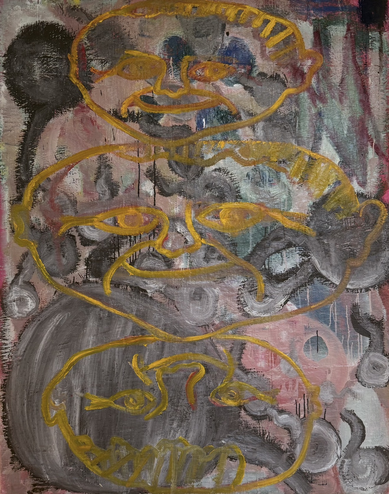 "Zelfportret in vitamine C" - oil on canvas artwork by Joost Ruardy, 2025