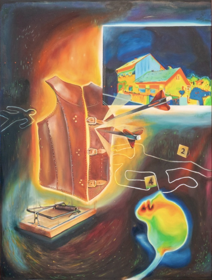 "All I Wanted Was To Be Home" - oil on canvas artwork by Emile Desweemer, 2026