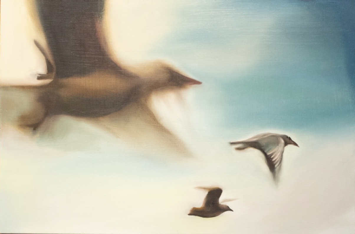 "Leaving Home" - oil on panel artwork by Emile Desweemer, 2026