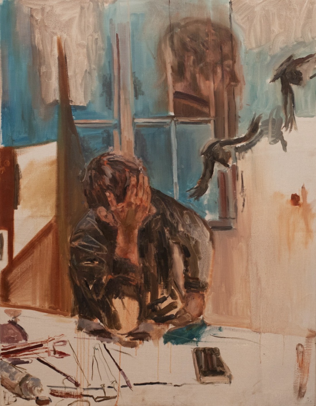 "Elegy" - oil on canvas artwork by London Gasparian, 2026